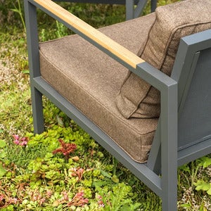 Cap hjørnesofa Lille Anthracite / Brown 