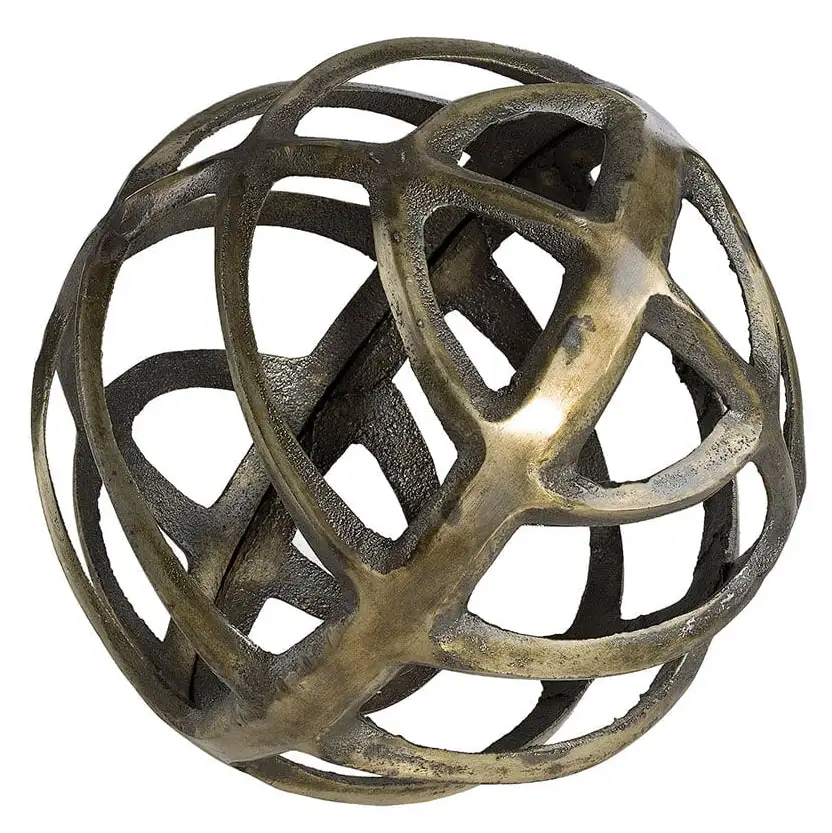 Dekoration Calisto L Vintage Brass Artwood