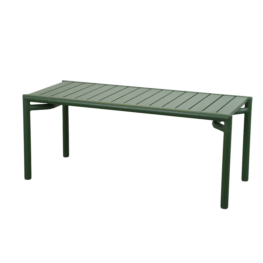 Cane-line, Bliss sofabord/bænk Dark green, aluminium