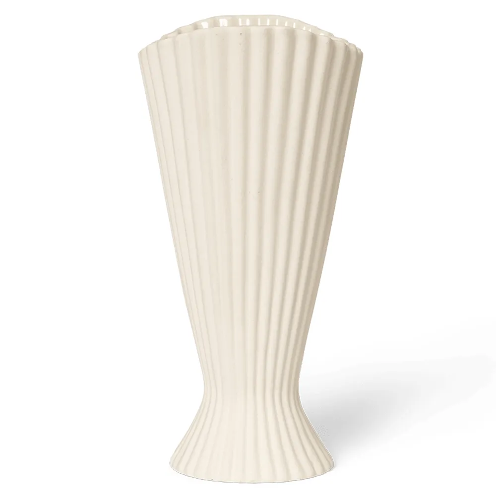Ferm Living Fountain vase 23 cm Off white
