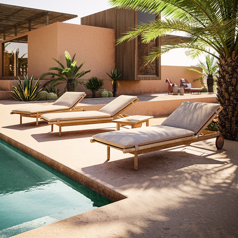 TIBBO sofabord 46x92 cm teak 