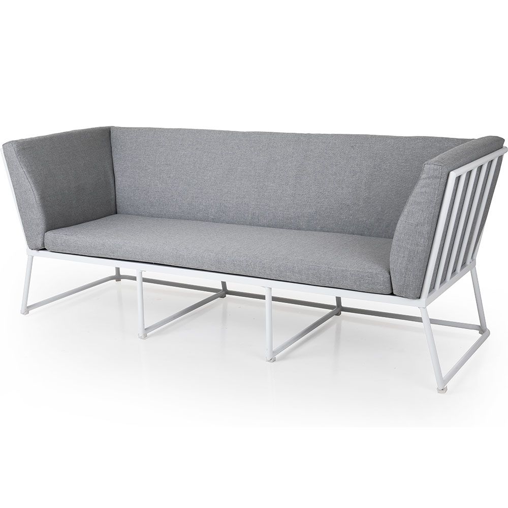 Brafab Vence 3-personers sofa hvid/grå