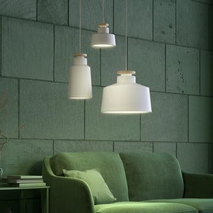 Street pendel M Sort E27