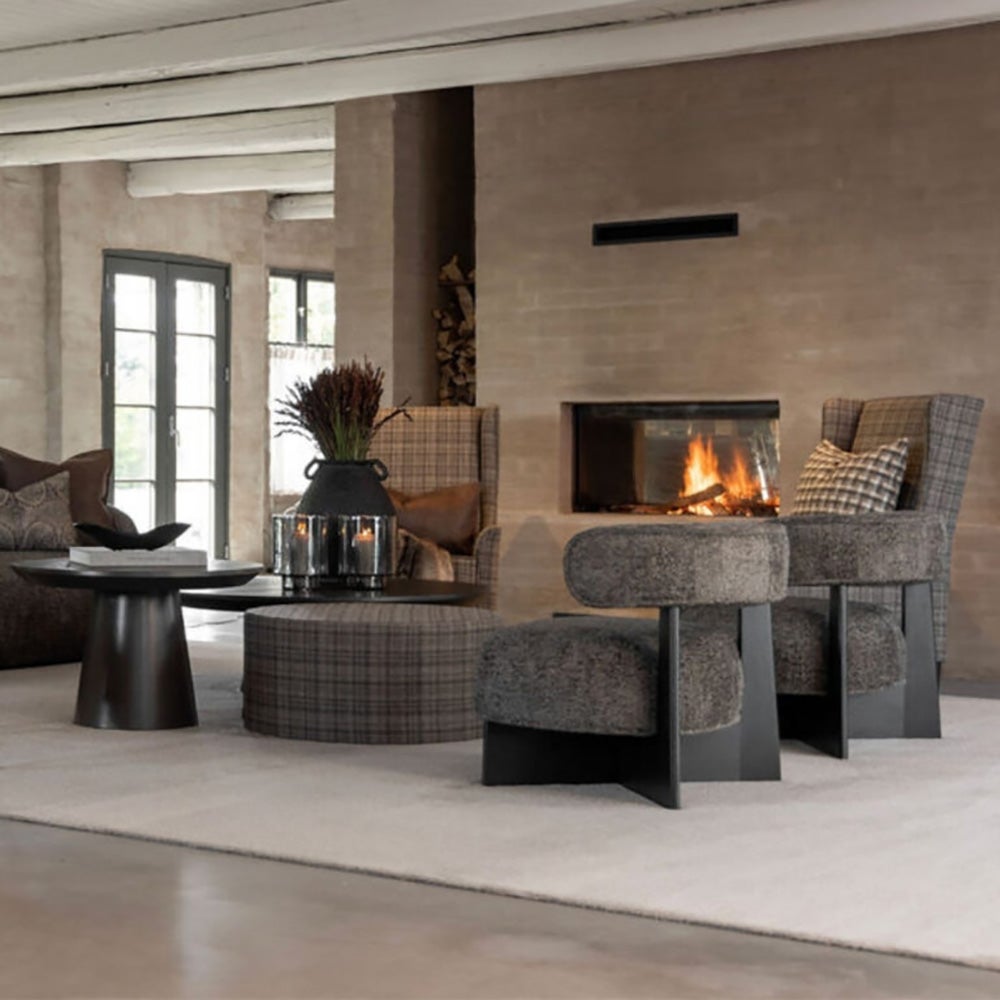 Porto stoflænestol Vega wood