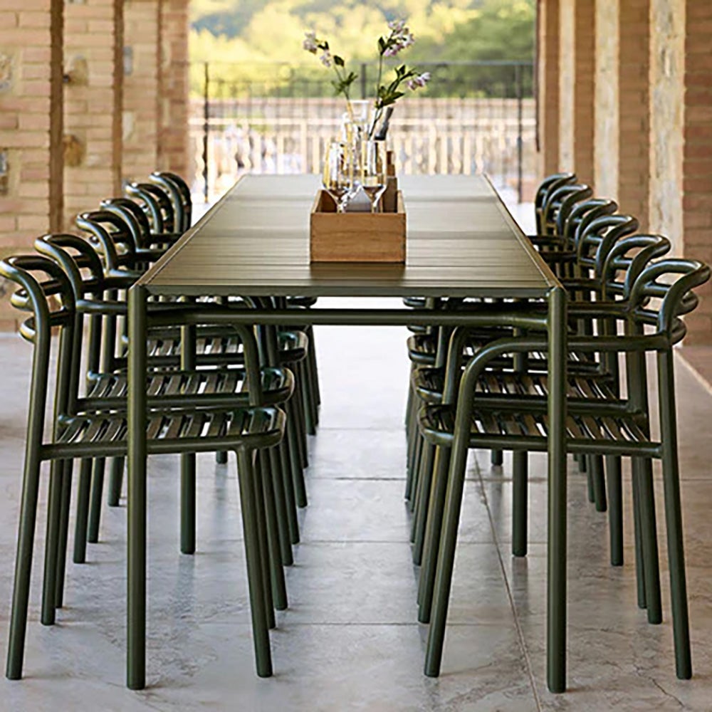  Bliss spisebordsforlængerplade inkl. ben Mørkegrøn aluminium