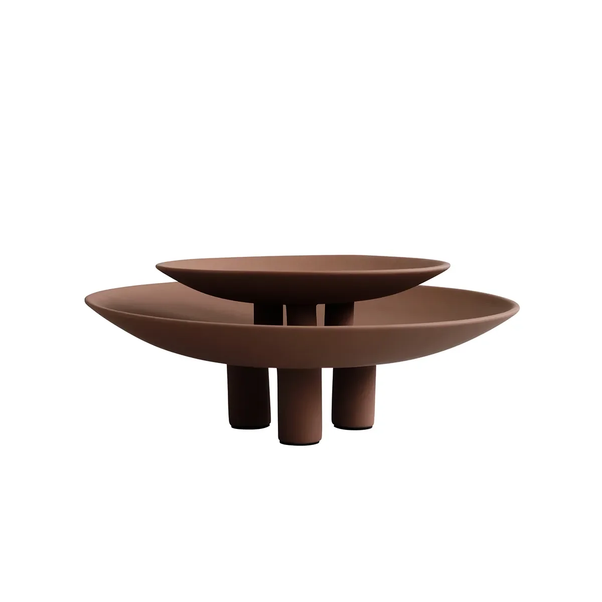 Håndmalet dekorationsfad Duck Mini Almond Ø 30 cm