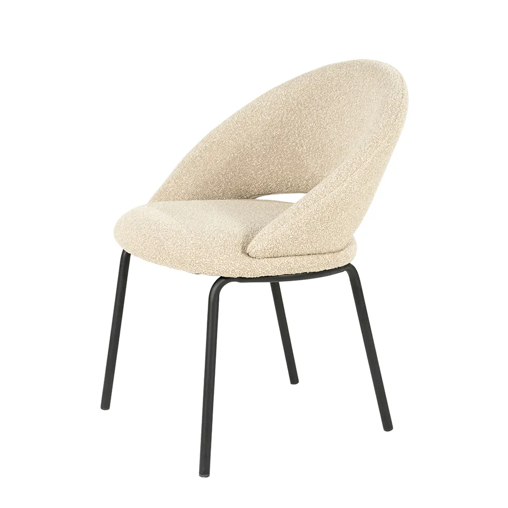 Spisebordsstol Nido Taupe med armlæn
