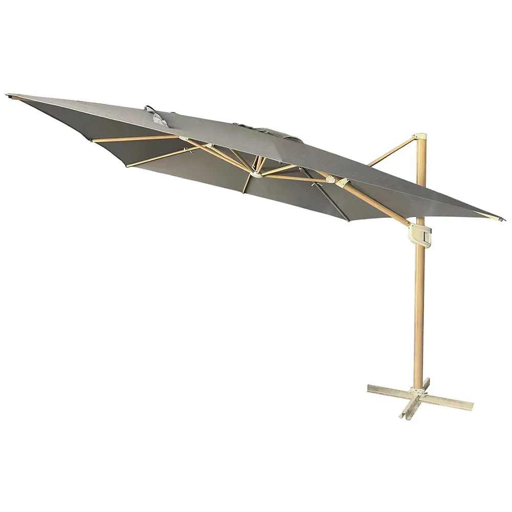 Hængeparasol 300x300 cm mørkegrå