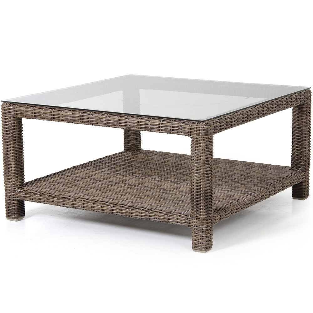 Ninja Sofabord 90x90 cm Rustik Polyrattan