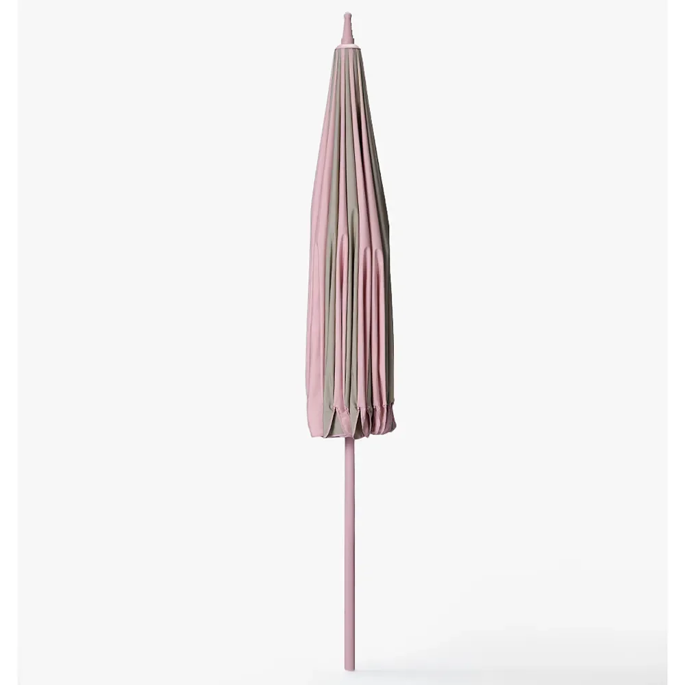 Parasol Ø240 cm Rosa/Beige randigt