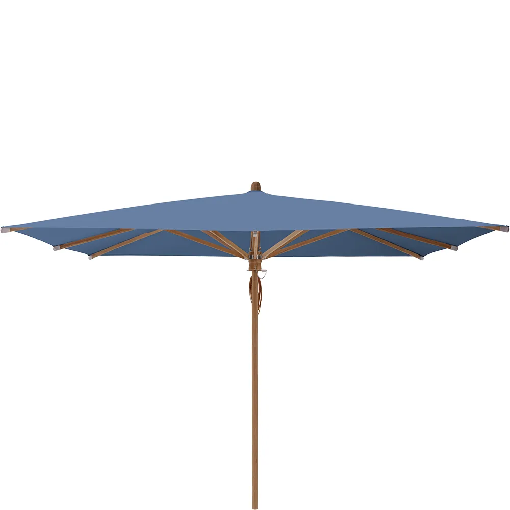 Glatz Teakwood parasoll 330×330 cm Kat.4 418 Cobalt