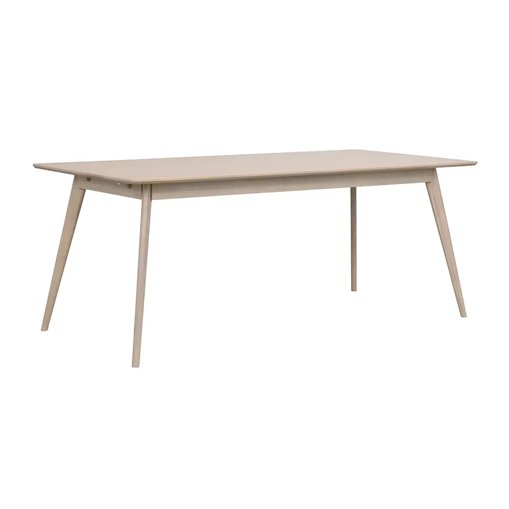 Yumi spisebord 190x90 cm hvidpigmenteret