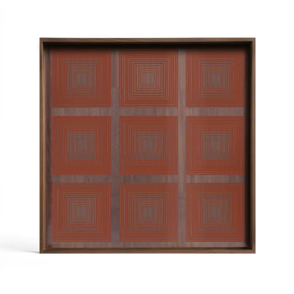 Ethnicraft, Squares brikke 38x38 cm pumpkin