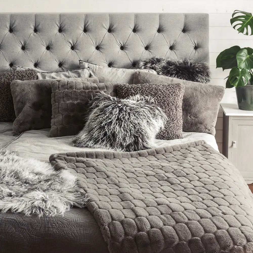 Shansi Pudebetræk 40x40 cm Grey Snowtip