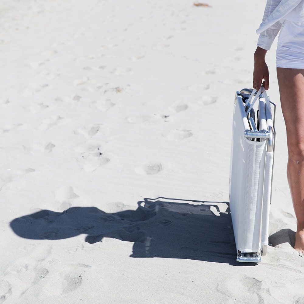 Amigo solseng i sort aluminium/tekstilene