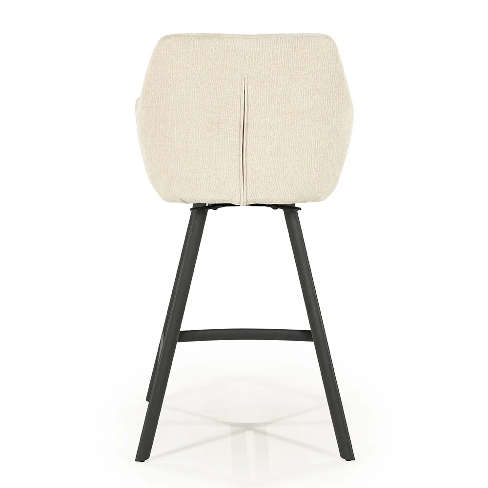 Bliss barstol med armlæn - beige 52x56,5x96,5 cm