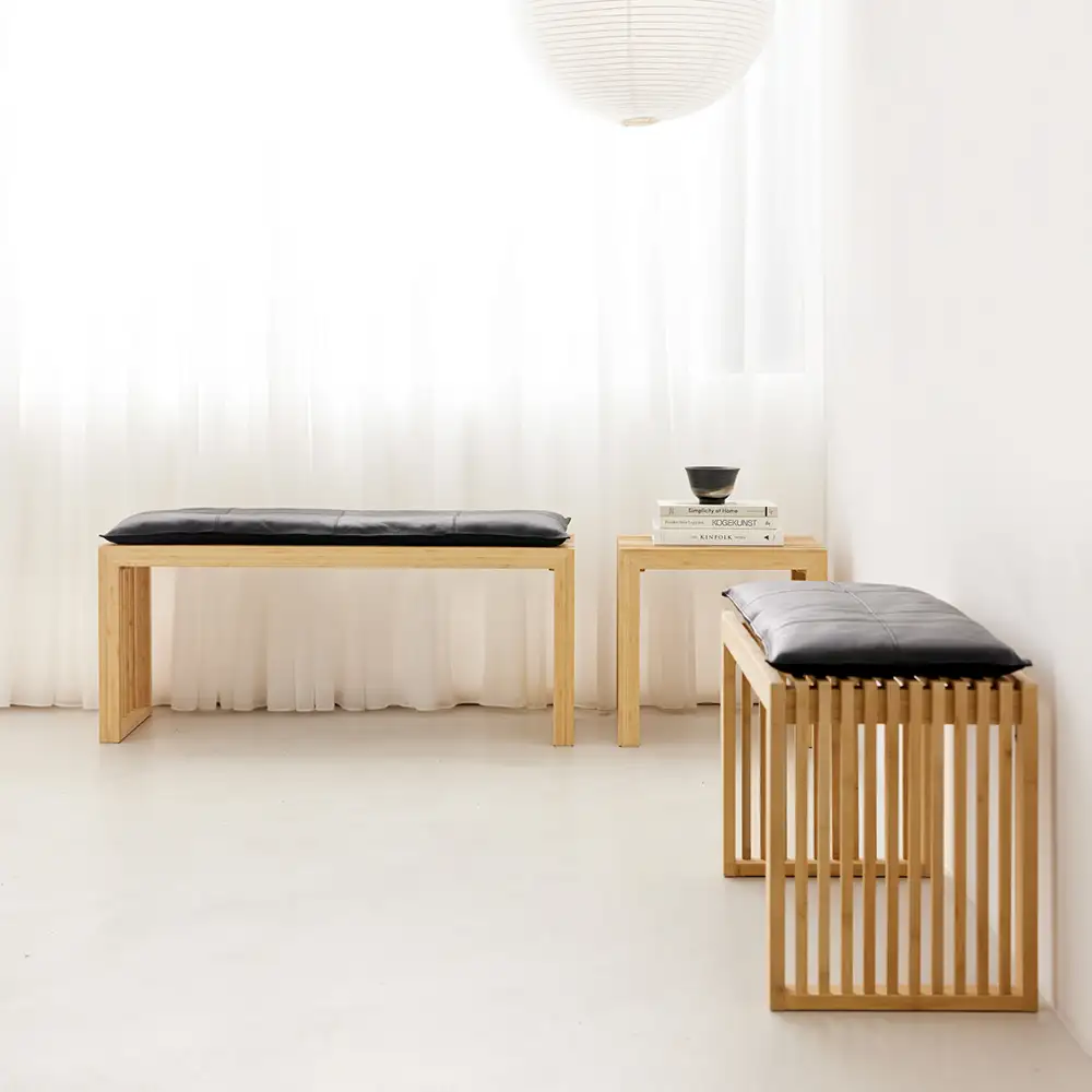 Rib Bænk 104 cm Teak