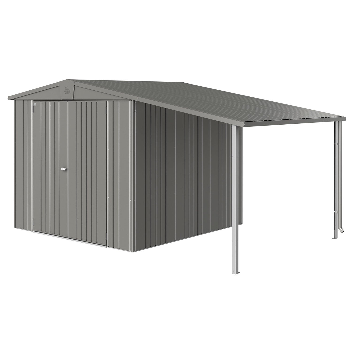 Europa side taghave skur størrelse 45 metallisk kvartsgrå