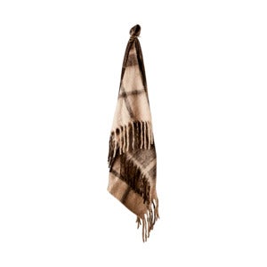 FRASSE plaid brun/beige/grå