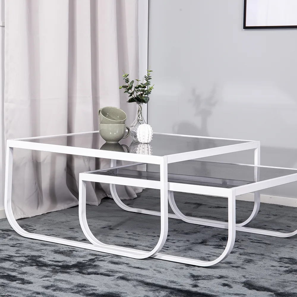 Rocker sofabord hvid