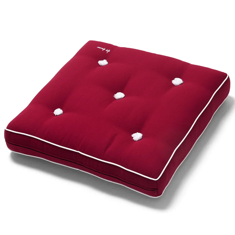 Fri Form, 55x55cm Hynde rød