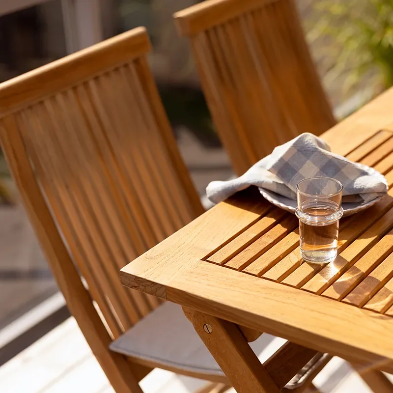 Turin Spisebordsstol Natur Teak Brafab