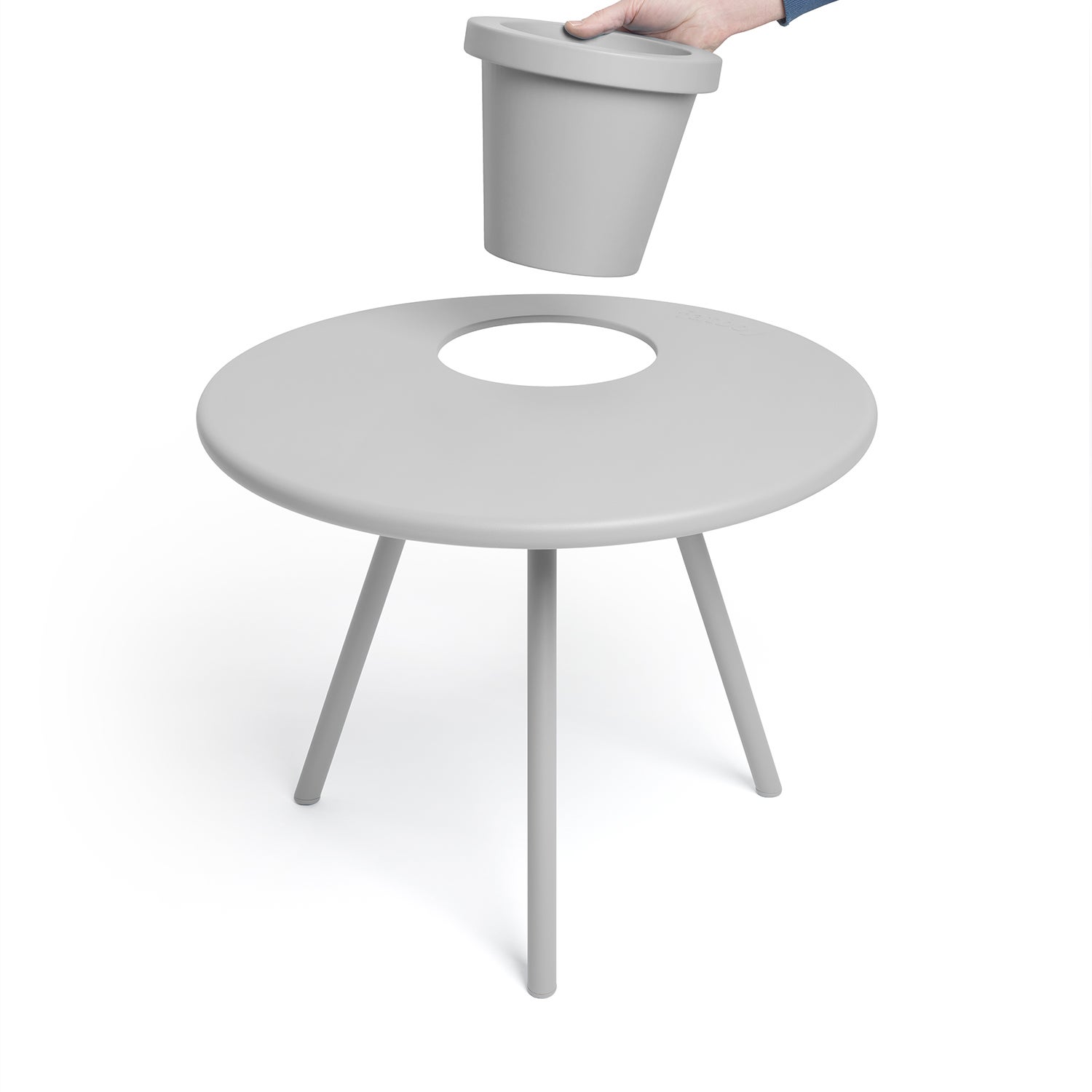 Bakkes Sidebord light grey