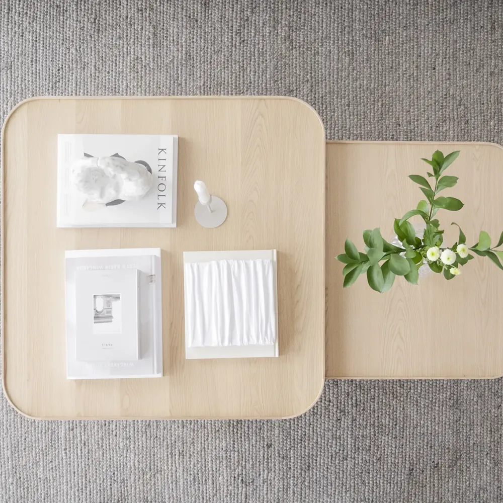 Sullivan sofabord 80x80 cm hvidpigmenteret