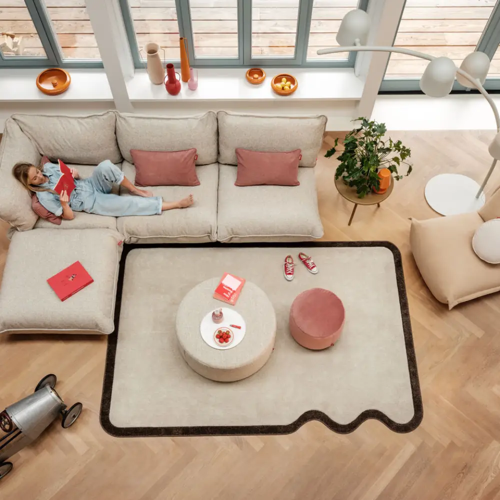 Tæppe grand not straight creme-brown