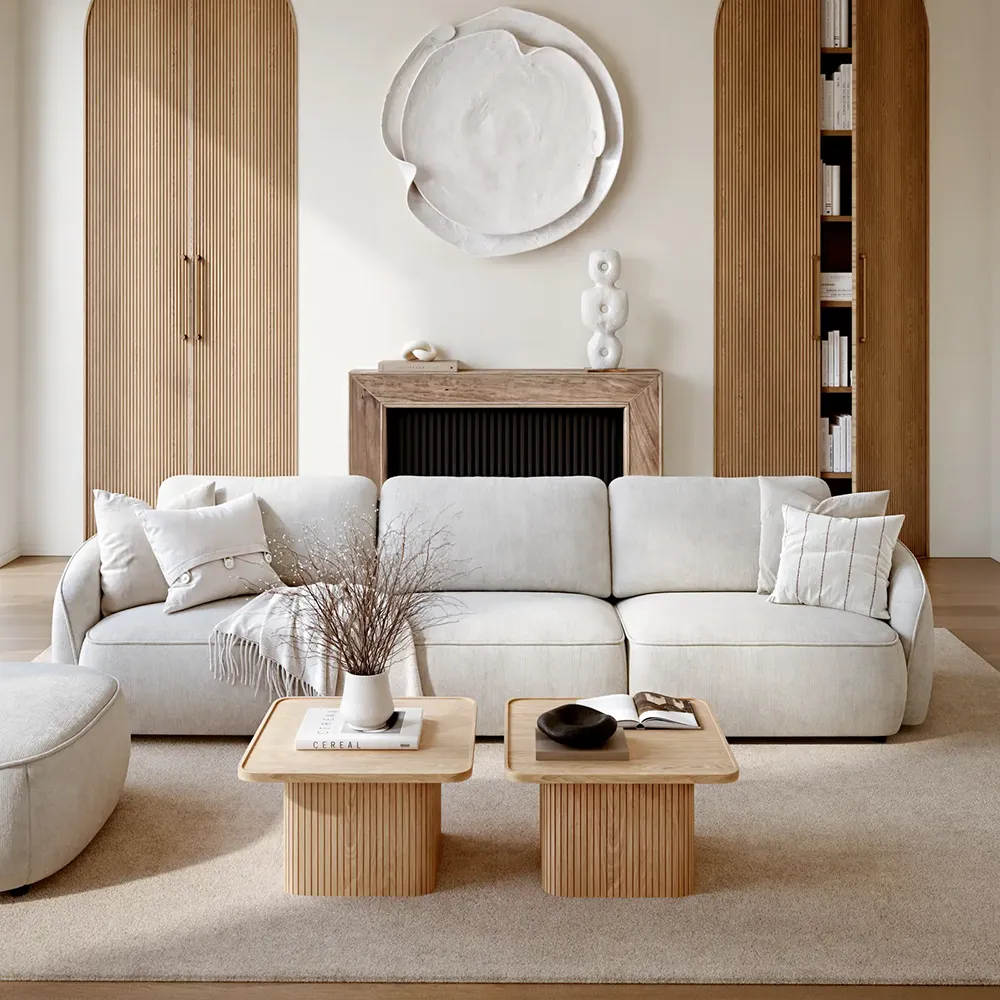 Sullivan sofabord 60x60 cm hvidpigmenteret