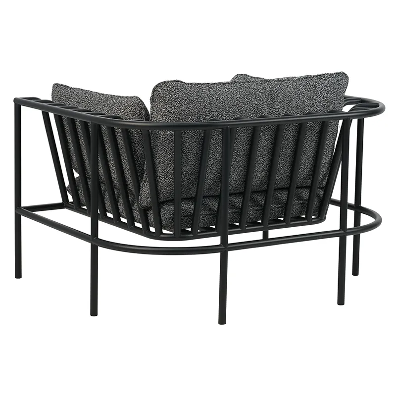 Collier lænestol Sort / Teddy black