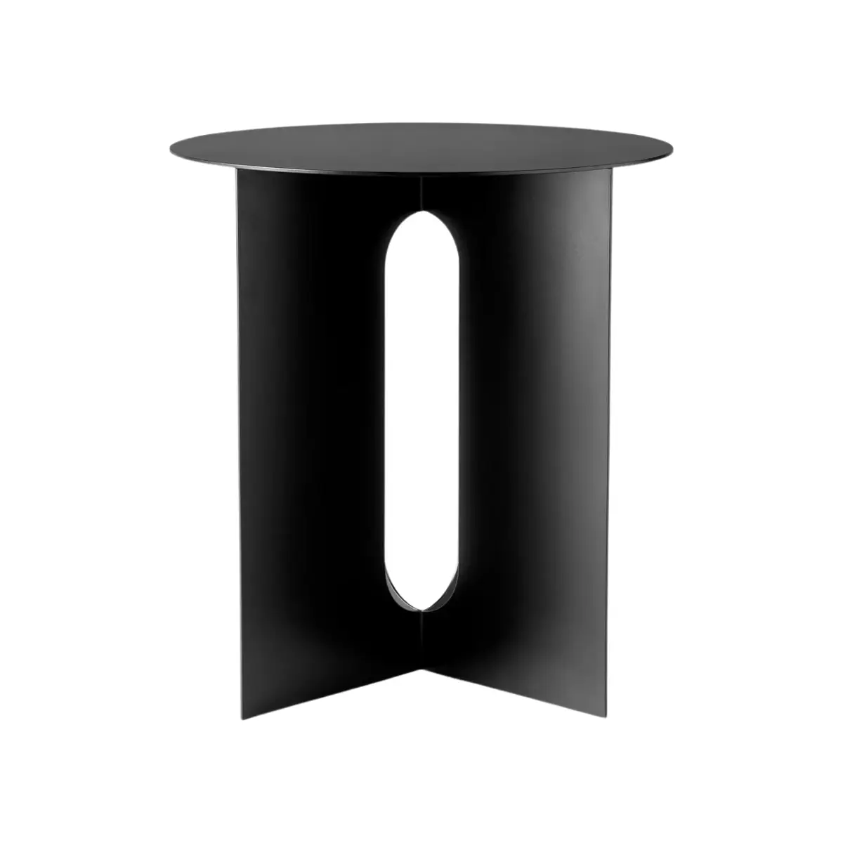 Audo CPH, Androgyne sidebord/fod Sort stål - Ø40 cm