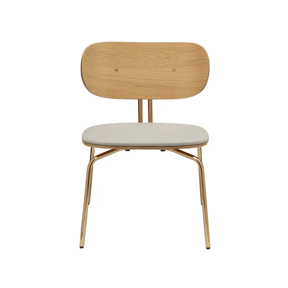 Umage, Curious Lounge Chair Eg/Messing White Sands