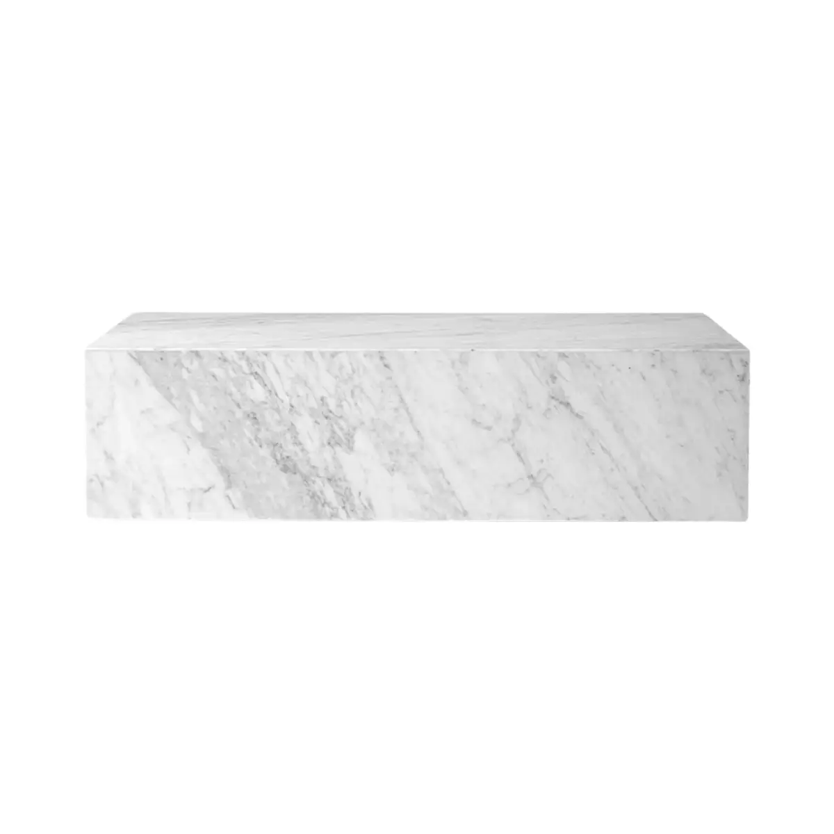 Audo CPH, Plinth sofabord i lav marmor, Carrara