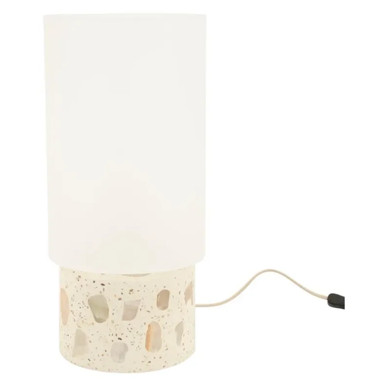 Usva large 22x22x46 cm Beton, alabaster & Glas Hvid