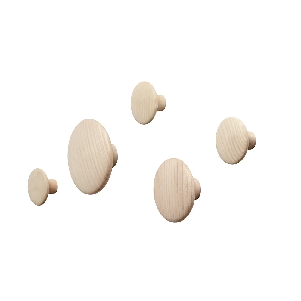 Muuto The Dots knager - sæt af 5 stk Eg