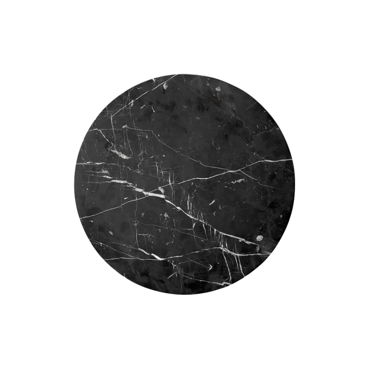 Audo CPH, Androgyne bordplade i marmor Nero Marquina - Ø42 cm