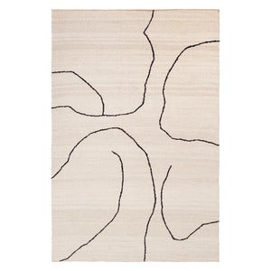 Håndvævet Tæppe i Jute Gesso Off-White 170x240 cm