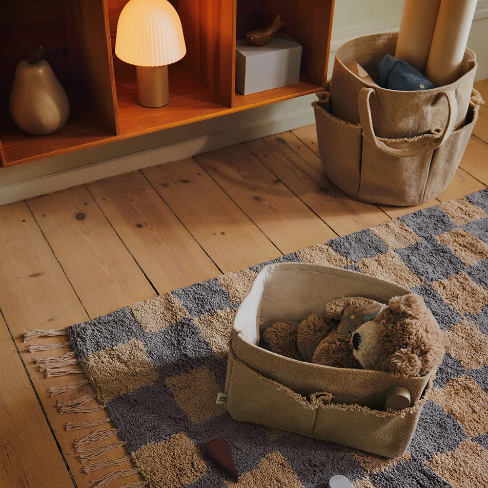 Vaskbar Tæppe Mara Mist Blue