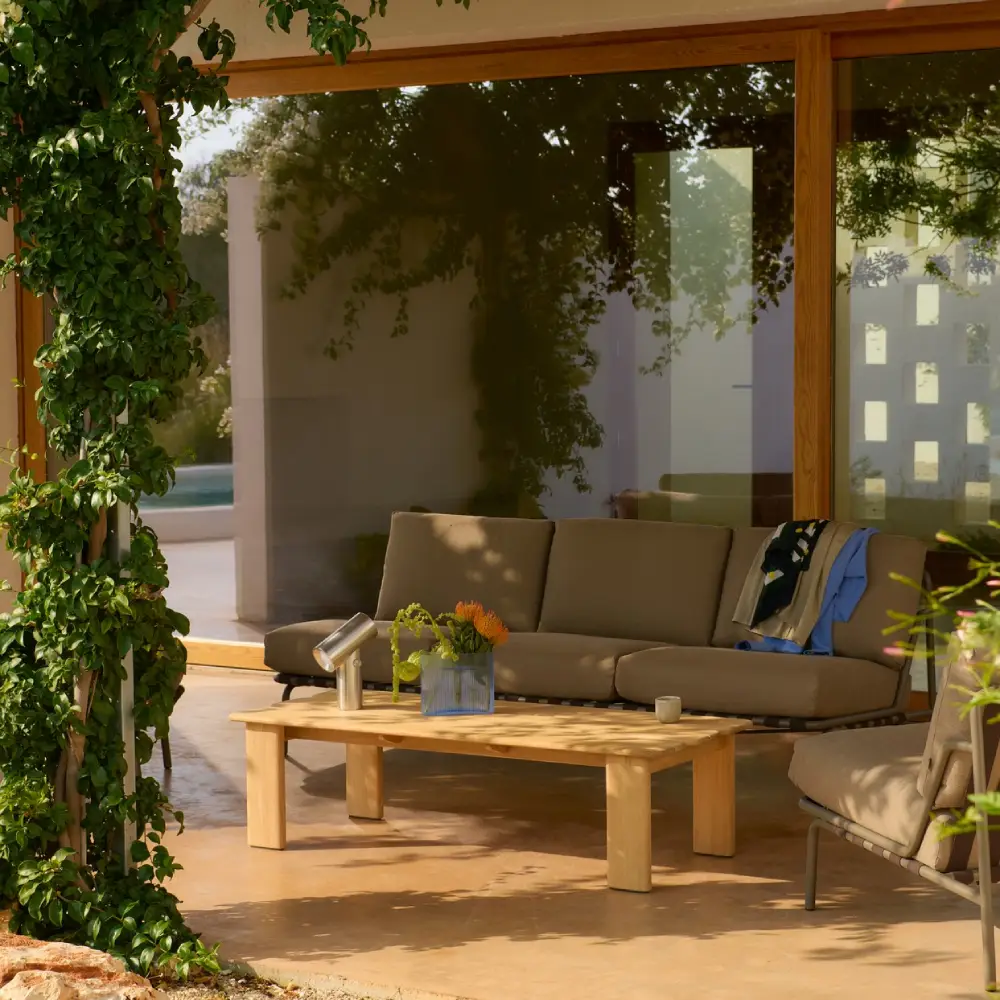 Sofabord Teak 135x55 Assemble