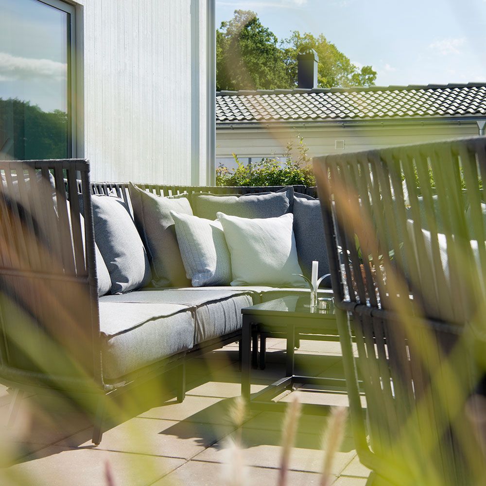 Jet Set-hjørnesofa med hynder 