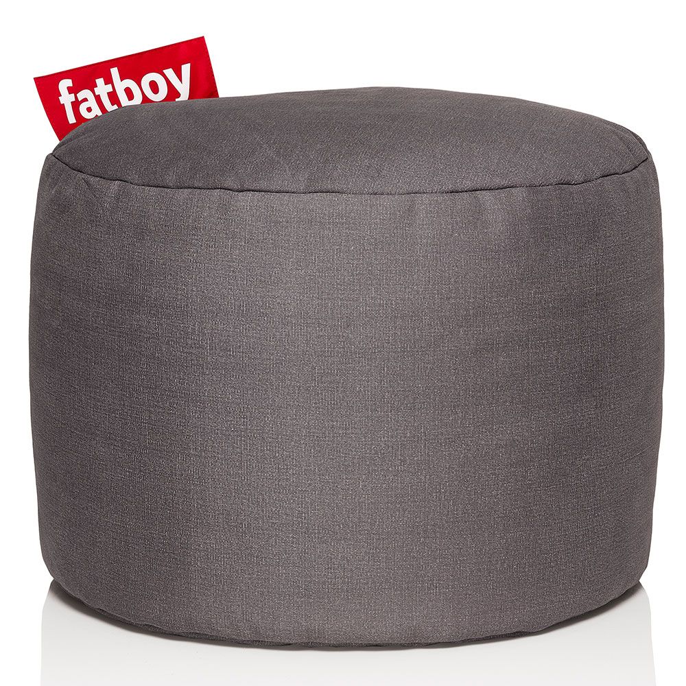 Fatboy, Point stonewashed pouf grey billede