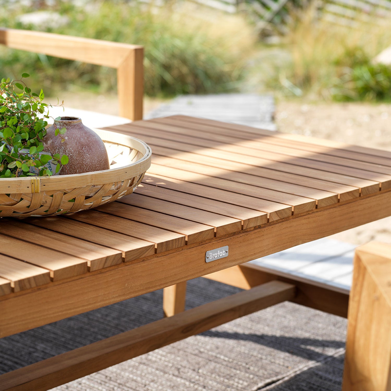 Populär Sofabord 70x140 cm Teak Brafab