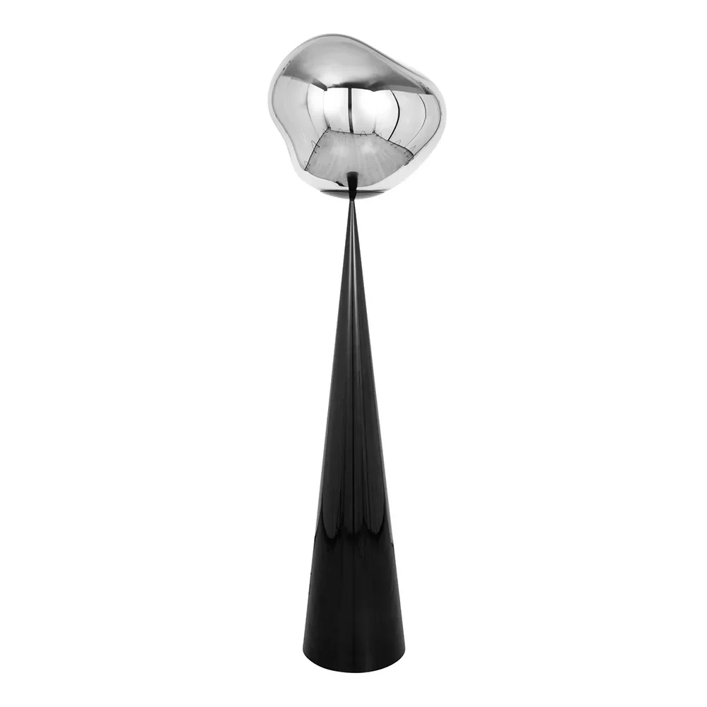 Melt Cone Fat Gulvlampe Silver LED UN