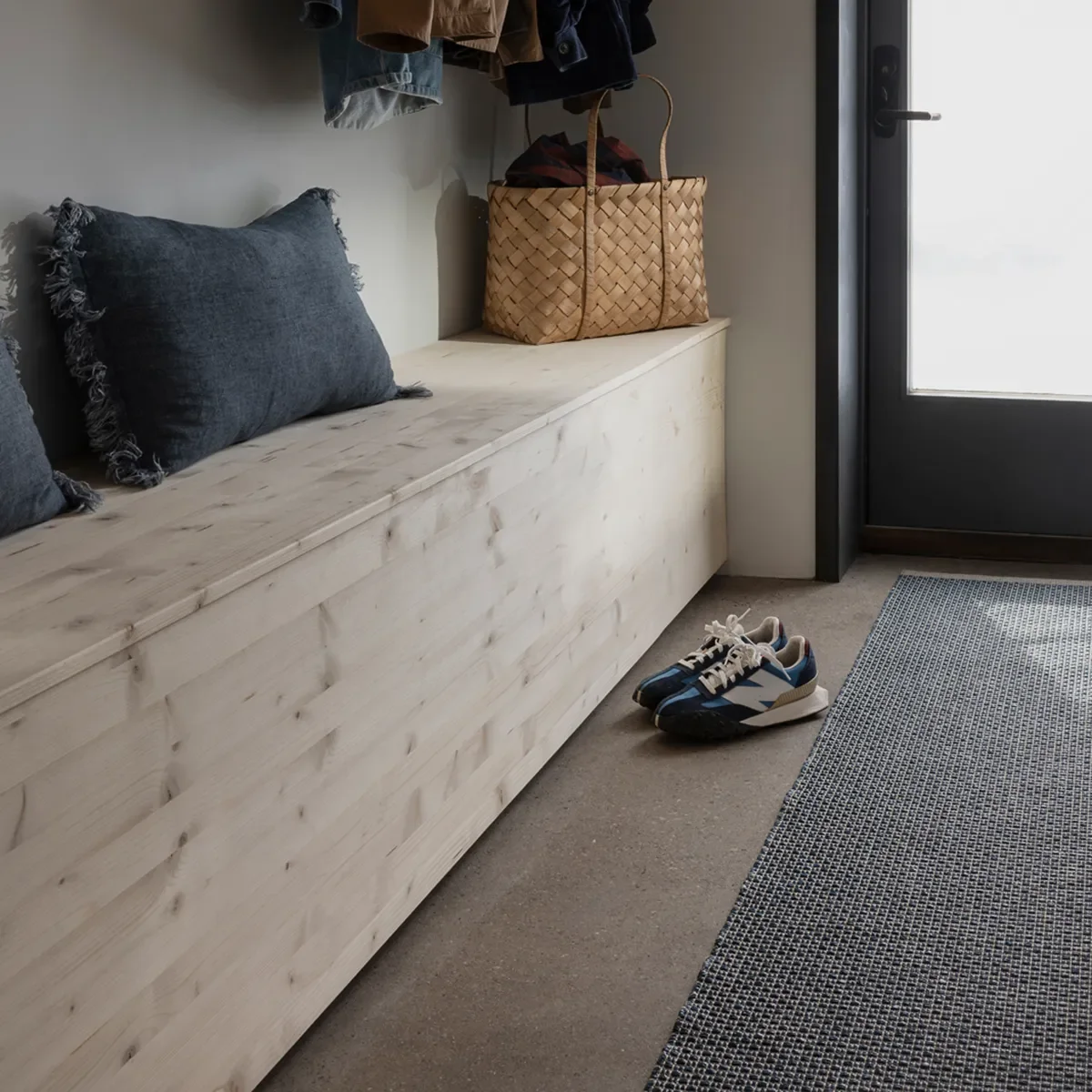 Vaskbar Plastmåtte NILS Ocean Blue 70x120 cm