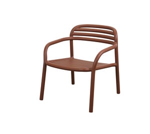 Bliss loungestol, stabelbar Desert red, aluminium