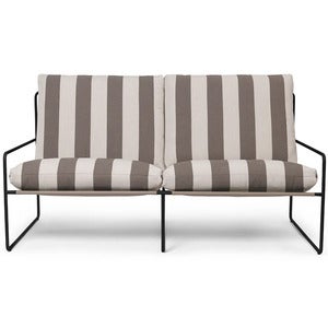 Desert 2-personers sofa Stripe Black/Chocolate