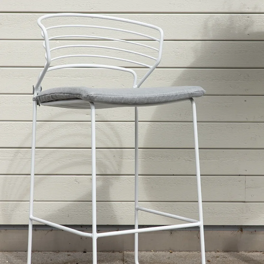 Milano barstol hvid 4-pak