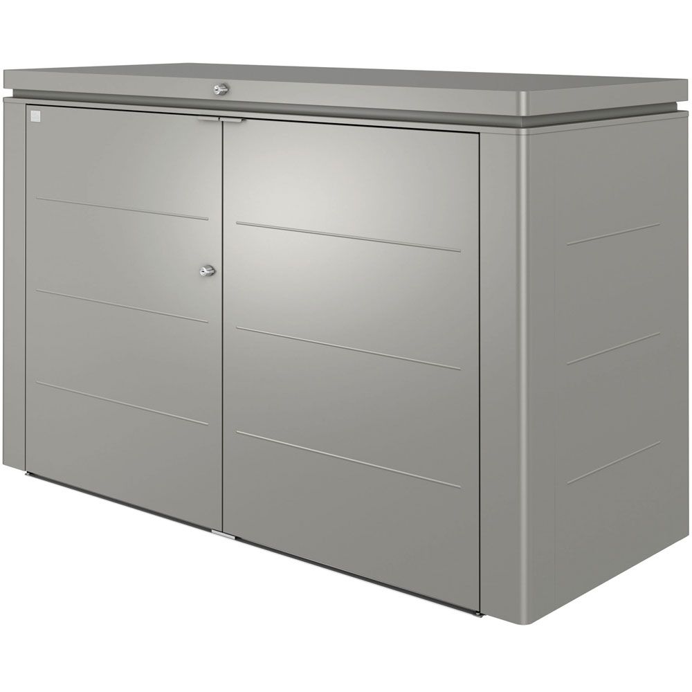 Highboard opbevaringskasse 200 cm kvartsgrå