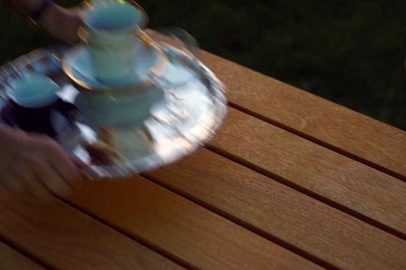 Bryggeribord 70x110 cm Teak Grythyttan Stålmöbler